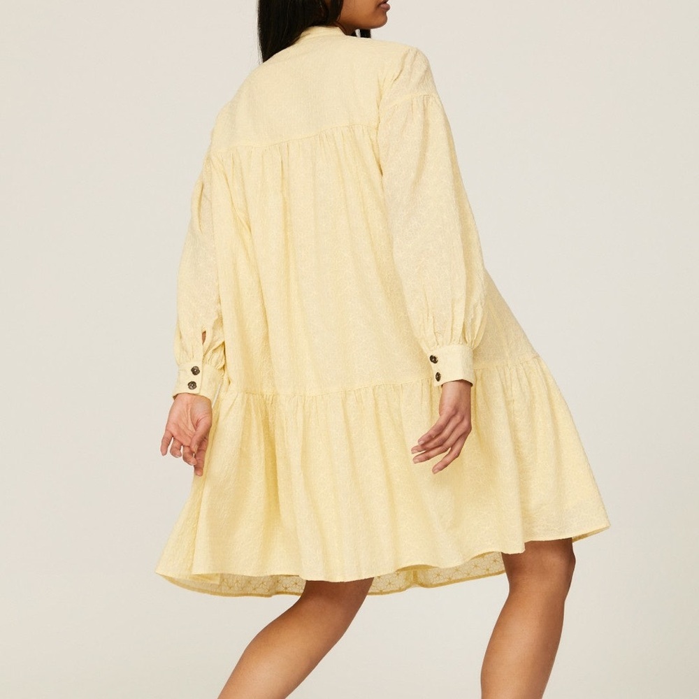 Pamela Love | Yellow Eyelet Dress View 2